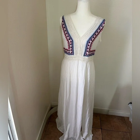 Spense Embroidered Gauzy lace Maxi Dress  romantic summer dress - Picture 2 of 10